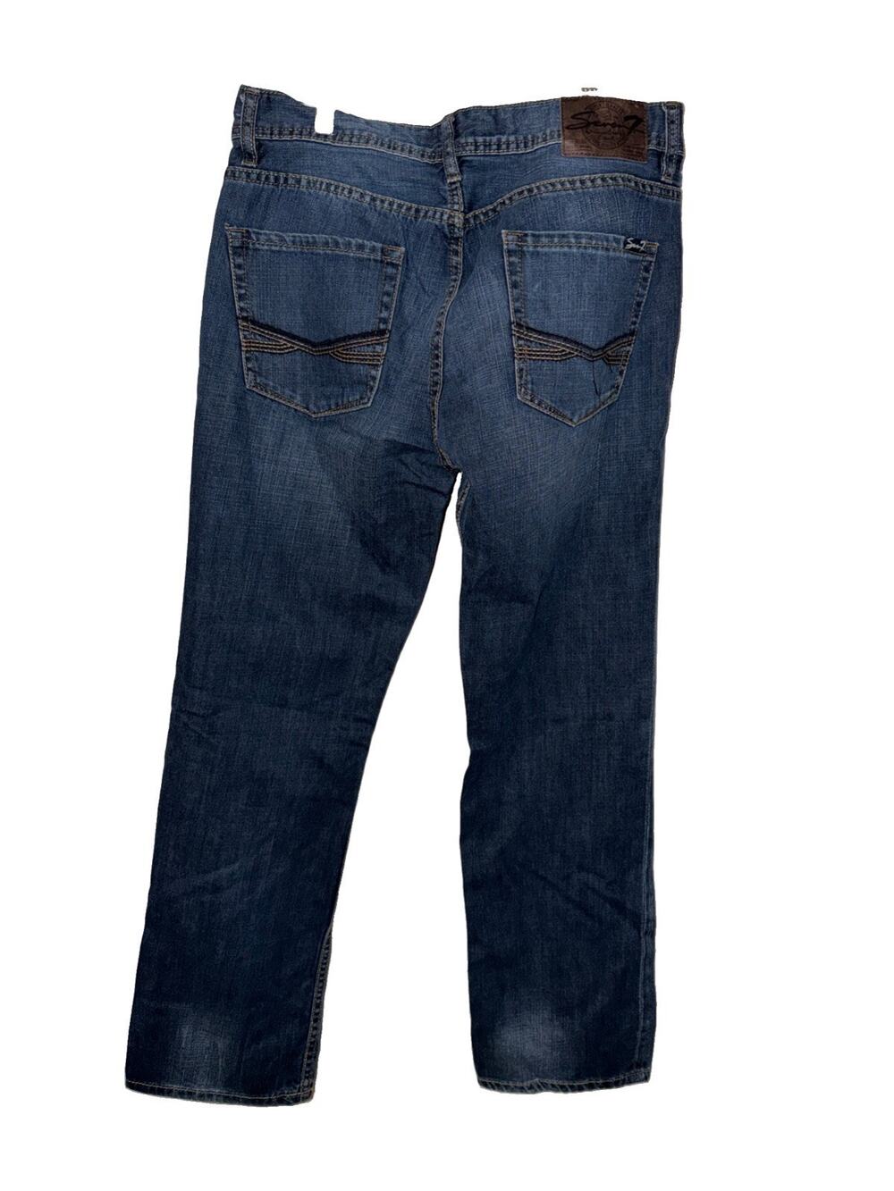Seven7 Jeans Men's 32X32 Straight Fit Leg Stretch Medium Wash Blue Denim Casual